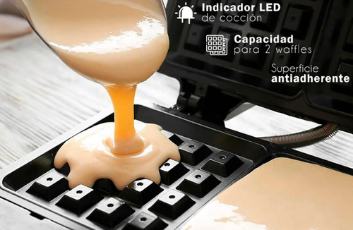 Waflera Eléctrica Antiadherente Teflón