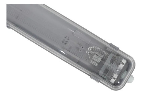 Liston Estanco Policarbonato Para Tubo Led 2x24w
