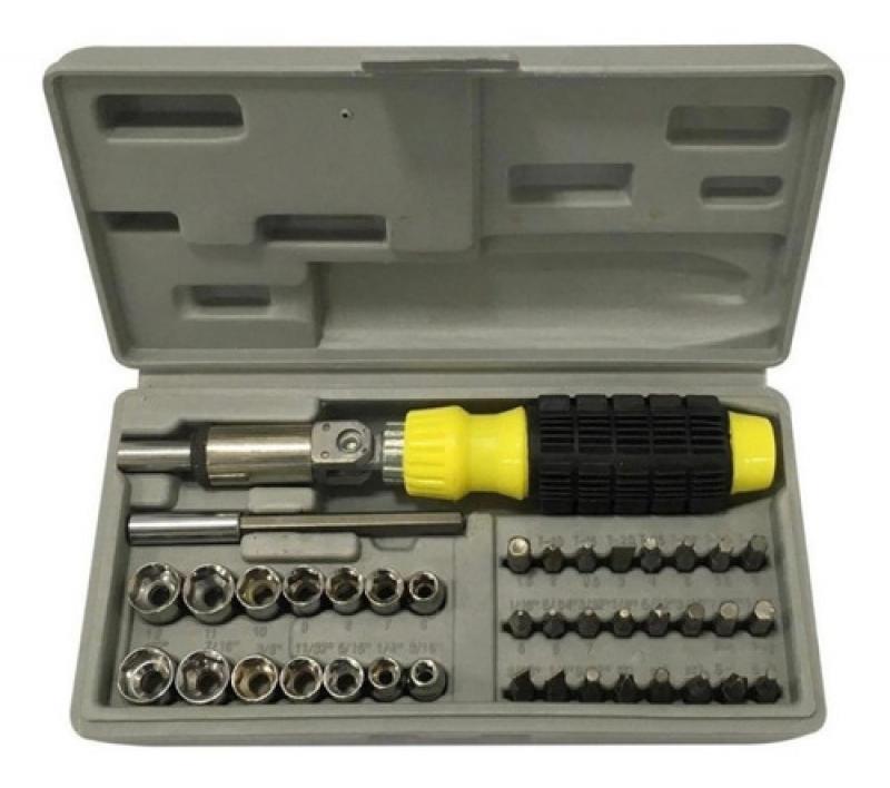 Kit De Destornilladores Y Llaves Tubo En Valija Set 40 Pieza
