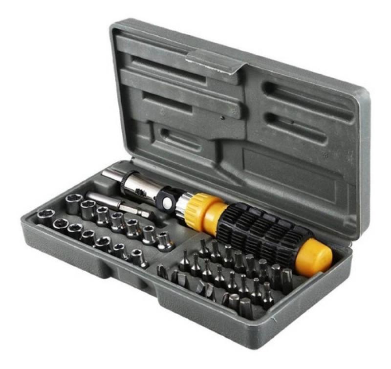 Kit De Destornilladores Y Llaves Tubo En Valija Set 40 Pieza