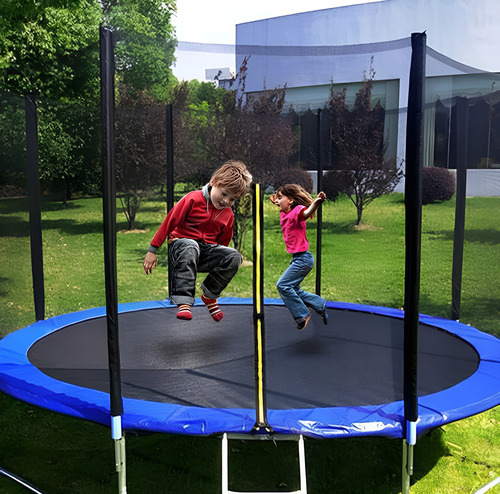 Cama Elástica Trampolín Niños Y Adultos Red Seguridad 3,05 M
