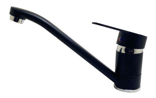 Canilla Griferia Cocina Mesada Negra Diseño Monocomando