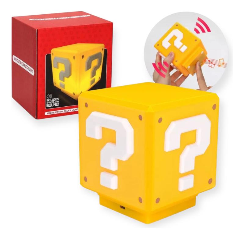 Mario Led Luz Noche Usb Para Niños Con Sonido
