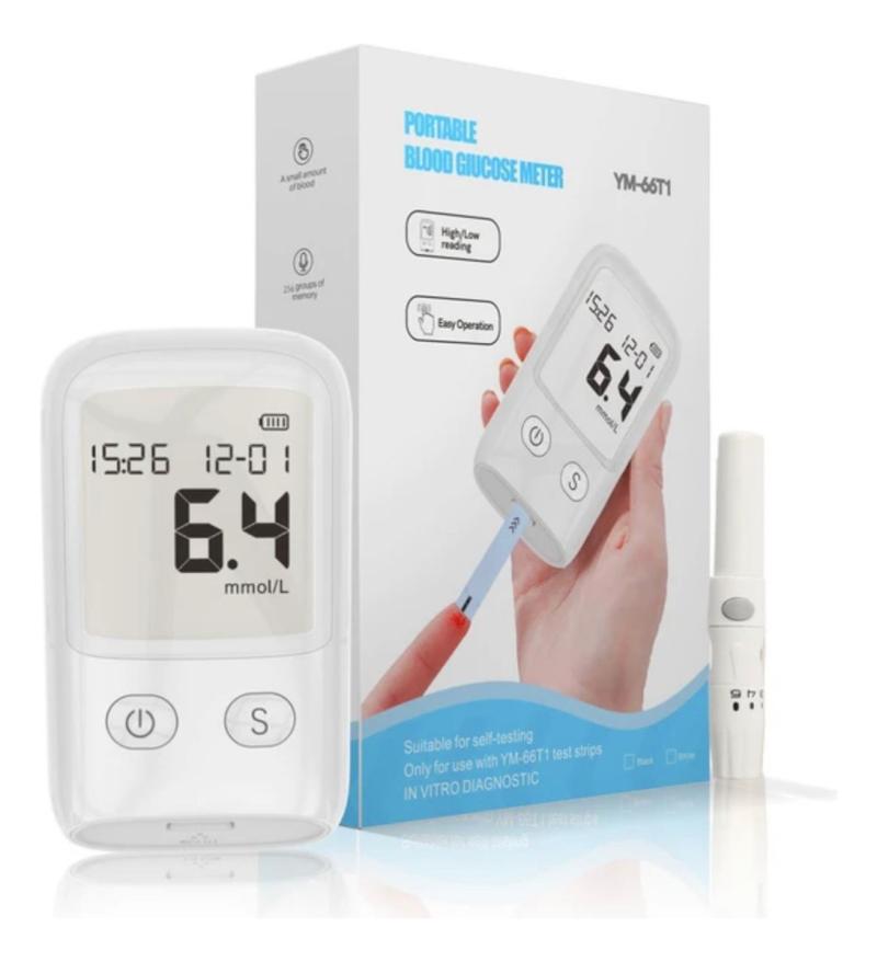 Medidor Glucosa Kit Tiras Lancetas Punzador Glucometro