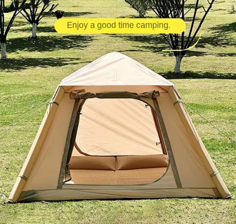 Carpa Inflable De Camping 4 Personas Impermeable + Inflador