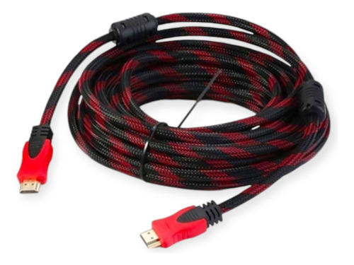 Cable Hdmi 20 Metros Doble Filtro Mallado Punta Dorada