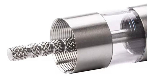 Molinillo De Pimienta Pimentero A Piston Acero Inox 14 Cm