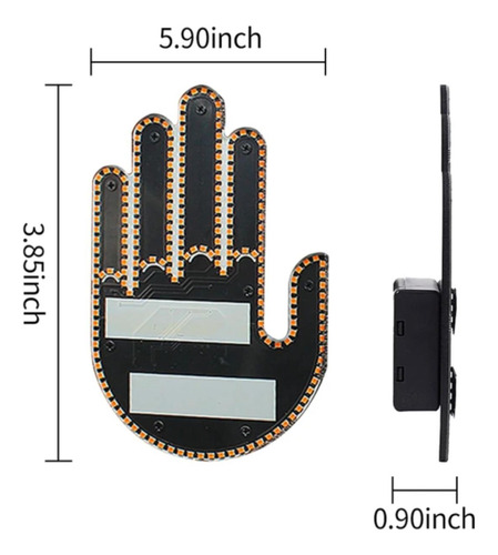 Luz De Gesto Led De Mano Para Automovil Con Control Remoto