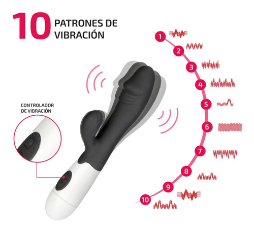 Vibrador Estimulador Consolador Punto G Clitoris A Pila