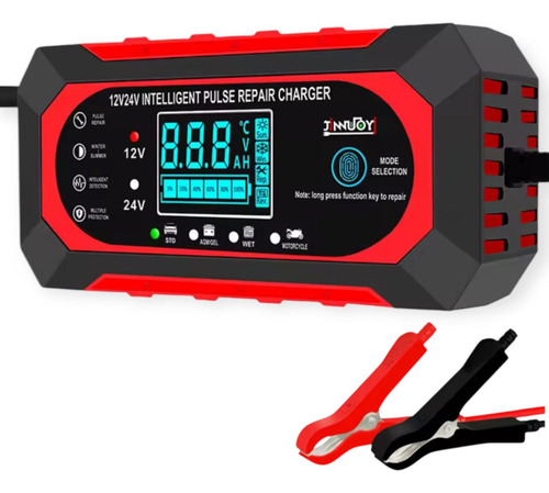 Cargador De Batería Para Auto Y Moto 12 V Inteligente