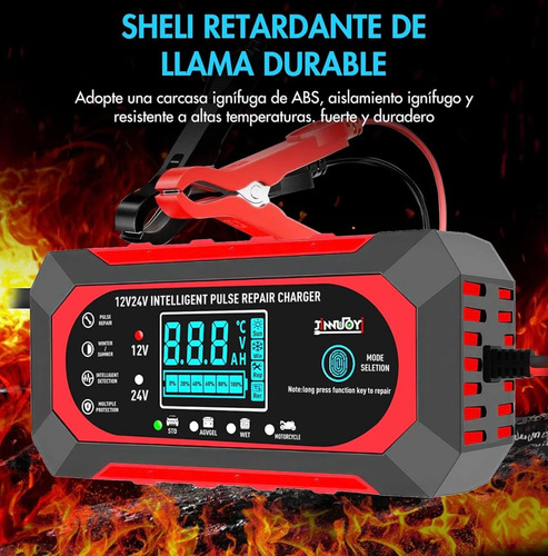 Cargador De Batería Para Auto Y Moto 12 V Inteligente