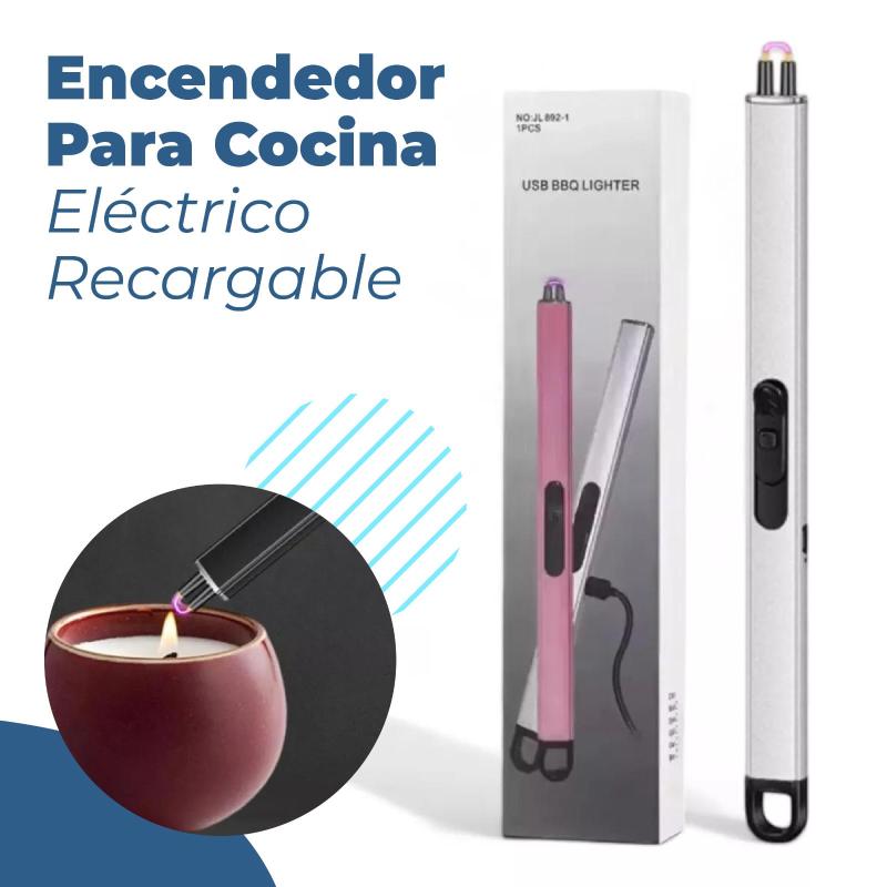 Encendedor Para Cocina Eléctrico Plasma Recargable Usb Doble