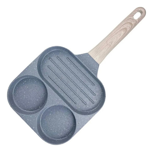 Sartén 3 En 1 Multifunción De Cocina Madera Roca Volcánica