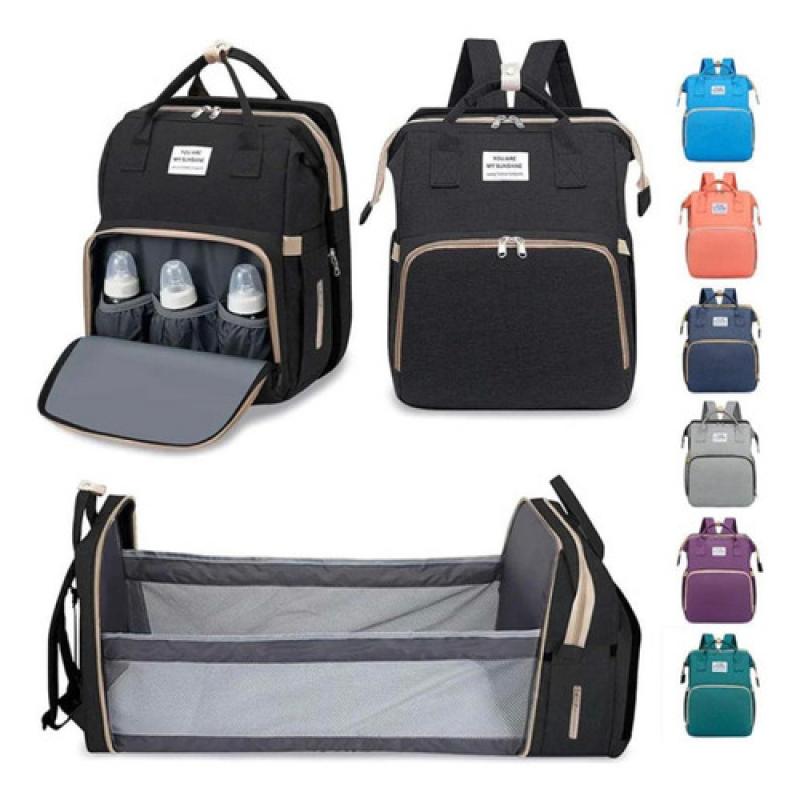 Mochila Maternal Cuna Cambiador Bolsillo Termico Impermeable