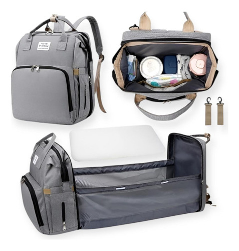 Mochila Maternal Cuna Cambiador Bolsillo Termico Impermeable