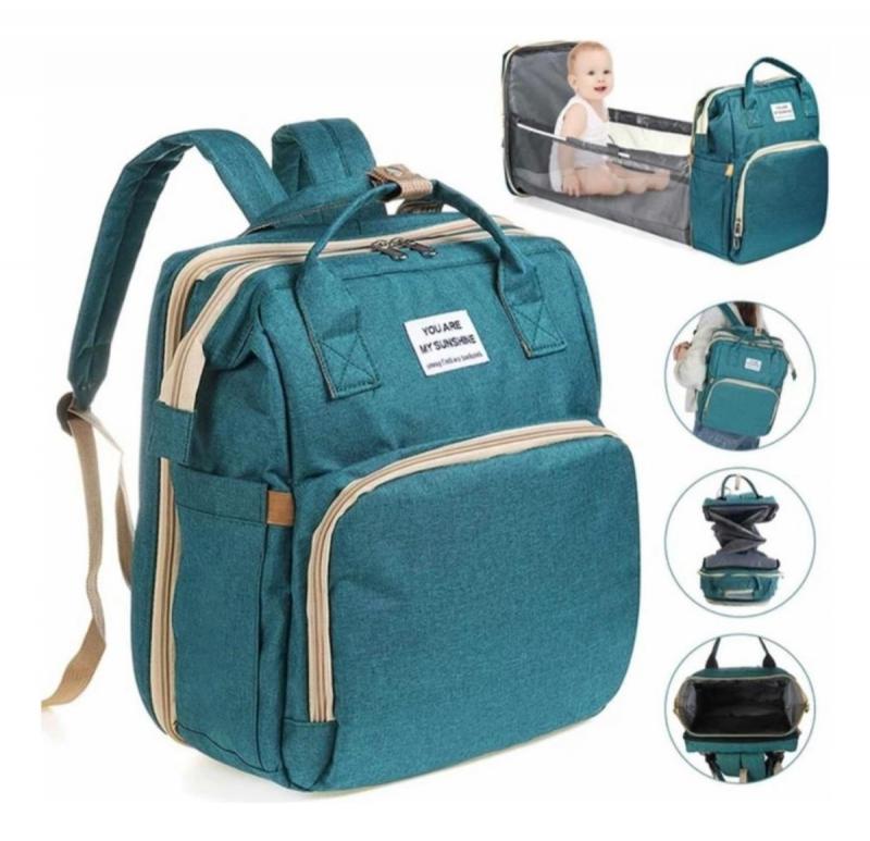 Mochila Maternal Cuna Cambiador Bolsillo Termico Impermeable