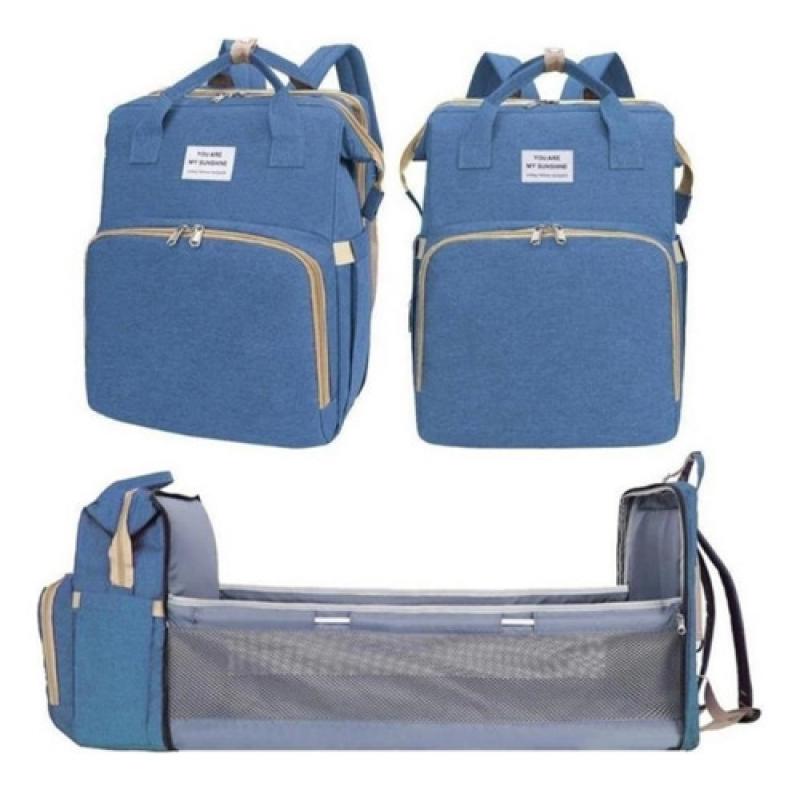 Mochila Maternal Cuna Cambiador Bolsillo Termico Impermeable