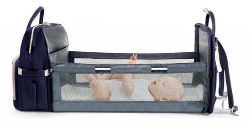 Mochila Maternal Cuna Cambiador Bolsillo Termico Impermeable