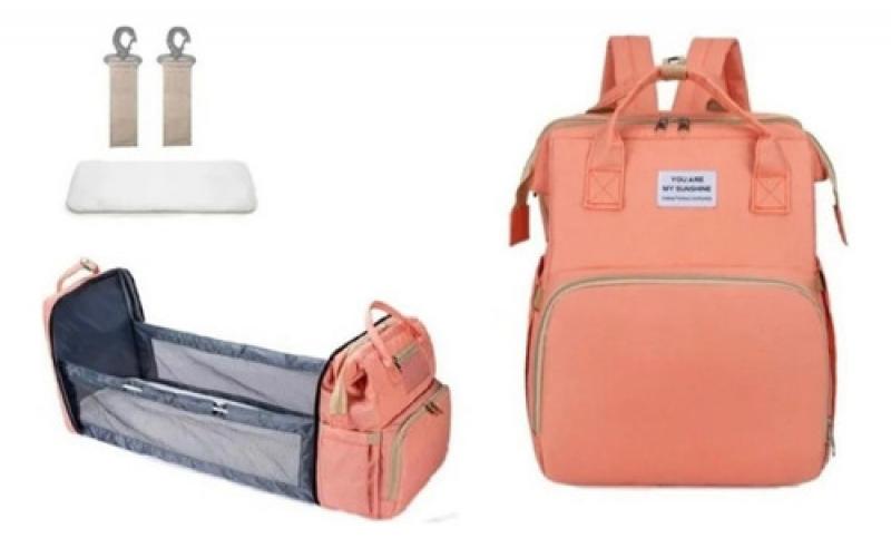 Mochila Maternal Cuna Cambiador Bolsillo Termico Impermeable