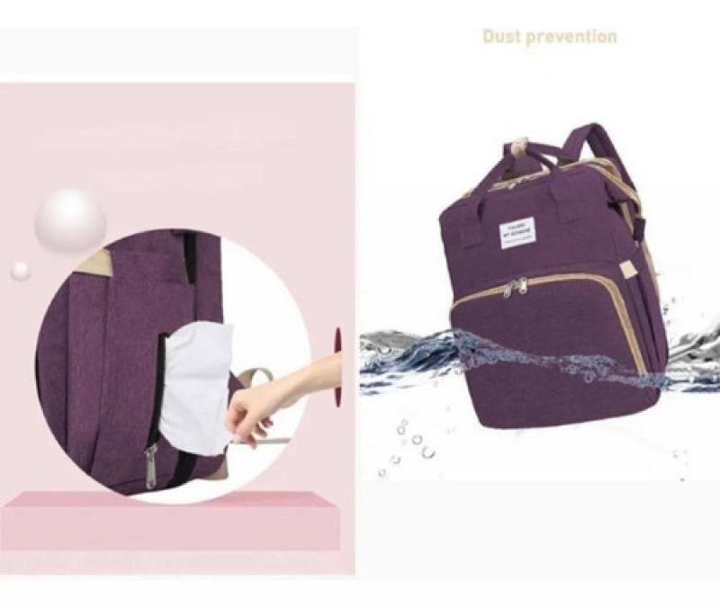 Mochila Maternal Cuna Cambiador Bolsillo Termico Impermeable