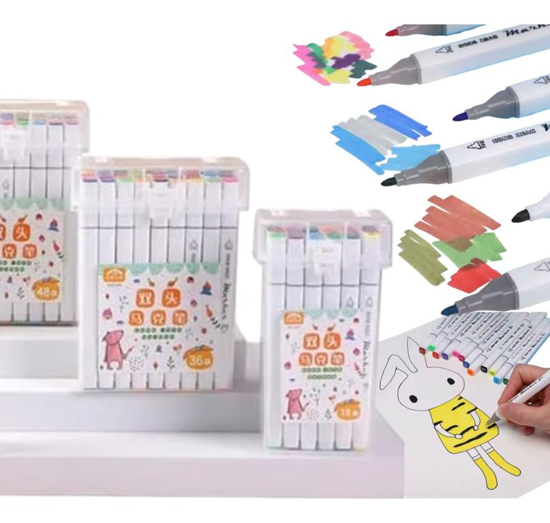 Marcadores 36 Lápices Colores Tipo Touchfive Doble Punta