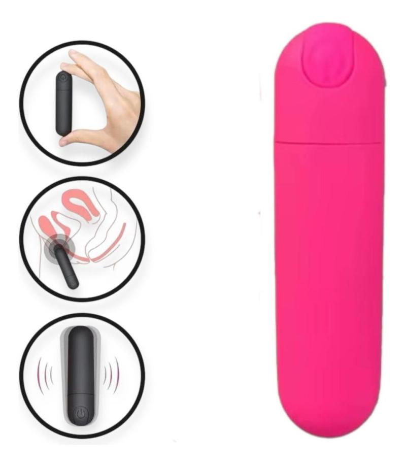 Bala Vibradora Recargable Usb Multifunción Estimula Clítoris
