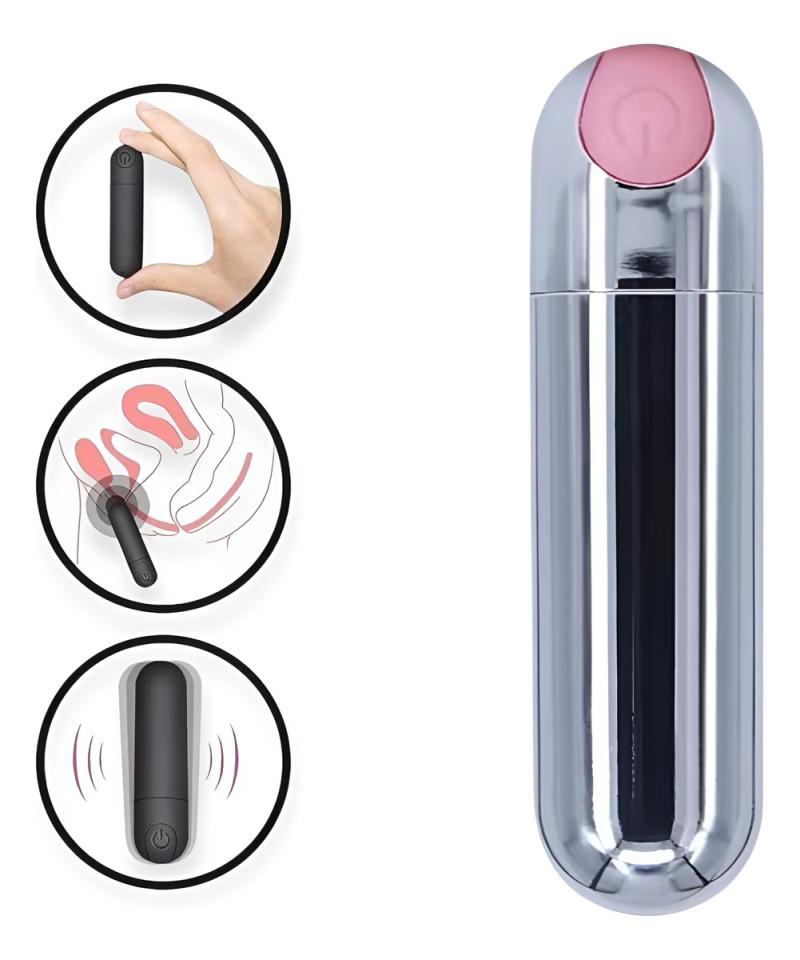 Bala Vibradora Recargable Usb Multifunción Estimula Clítoris