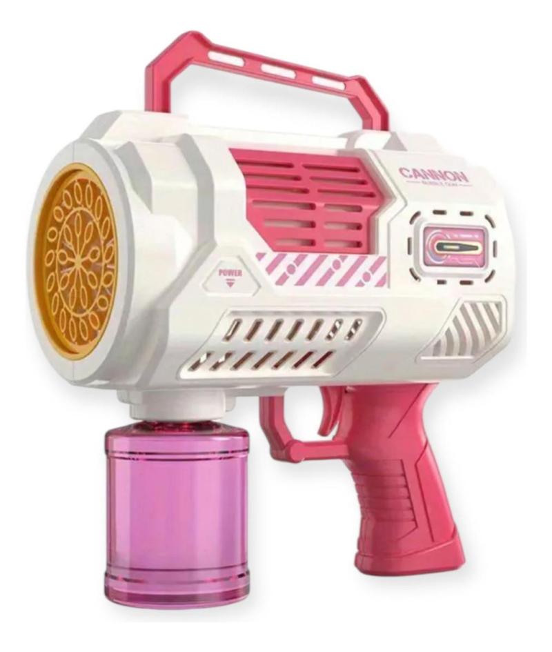 Burbujero Pistola Con Botella Integrada Carga Usb Con Luces