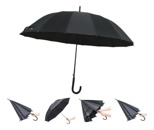 Paraguas Extra Largo Automatico Con Proteccion Uv