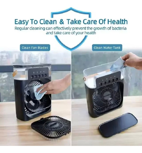Mini Ventilador Humidificador Aire Frio Con Hielo