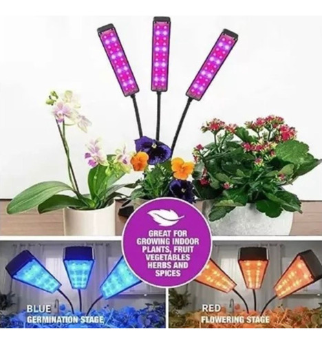 Lámpara De Cultivo Indoor Uv Para Crecimiento De Plantas
