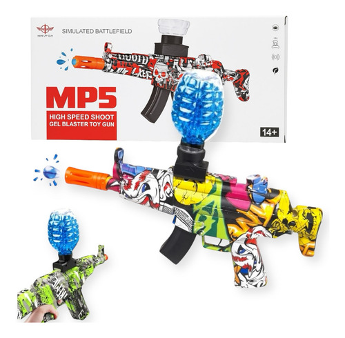 Ametralladora Pistola Automática Hidrogel Mp5