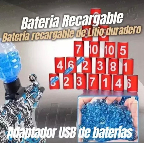 Ametralladora Pistola Automática Hidrogel Mp5
