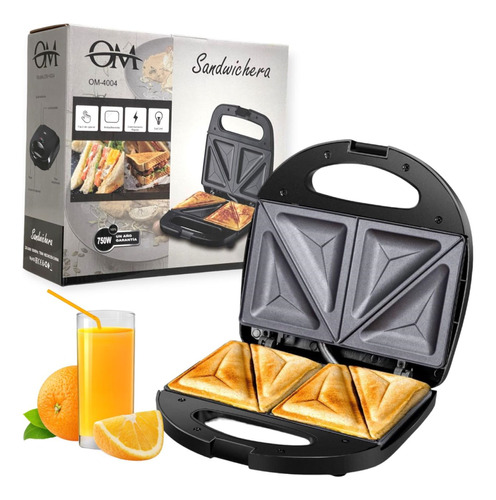 Sandwichera Tostadora Antiadherente Doble Electrica
