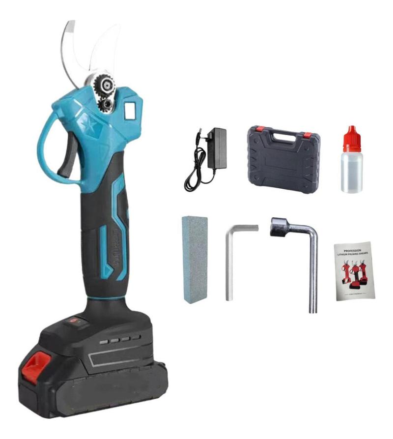 Tijera De Podar Inalambrica 2 Baterias Recargable 21v