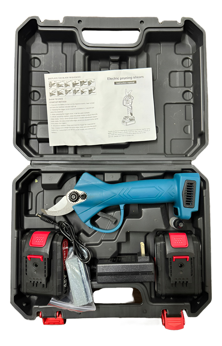 Tijera De Podar Inalambrica 2 Baterias Recargable 21v