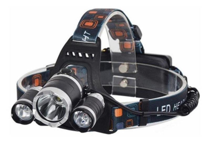 Linterna Minero Led Vincha Recargable 3 Leds 220v / 12v