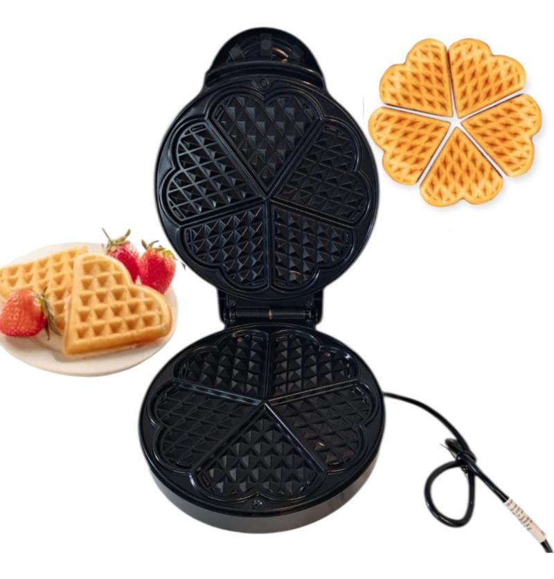 Wafflera Antiadherente En Forma De Corazón