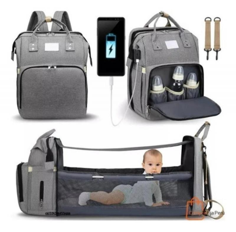 Mochila Maternal Grande Termica Impermeable Multifuncion
