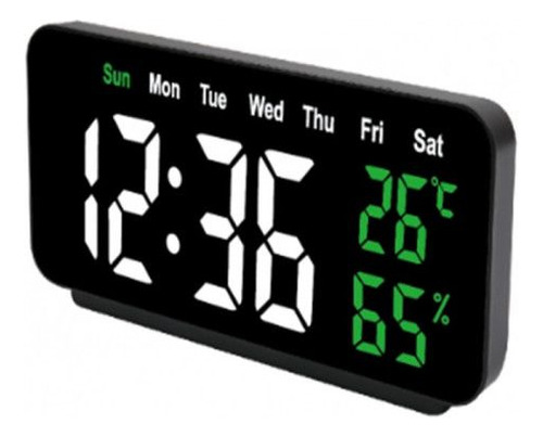Reloj Digital Escritorio Con Sensor Temperatura Y Humedad
