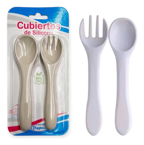 Cubierto Para Bebe De Silicona + 6 Meses Dispita