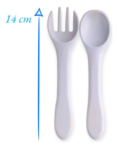 Cubierto Para Bebe De Silicona + 6 Meses Dispita