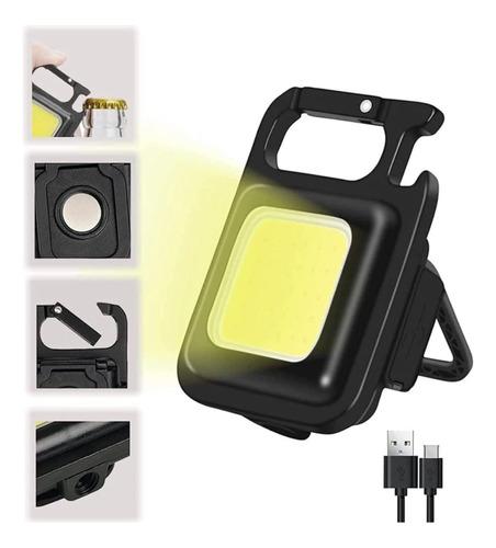 Llavero Iman Mini Linterna Led Cob Abridor Camping