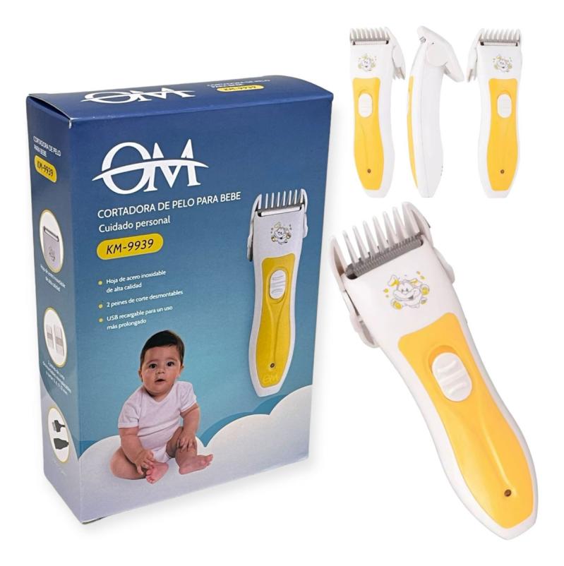 Maquina Corta Pelo Om Para Bebes Niños Suave