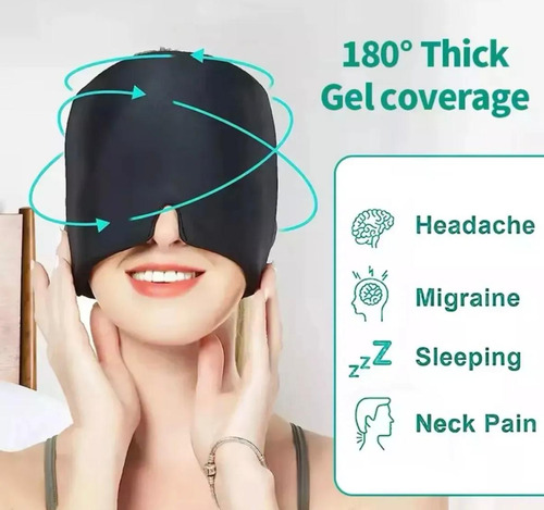 Gorro Para Migraña De Gel Con Compresión Fría Y Caliente