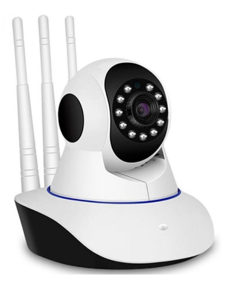 Camara De Seguridad Ip Wifi Hd 720p Movimiento Tres Antenas