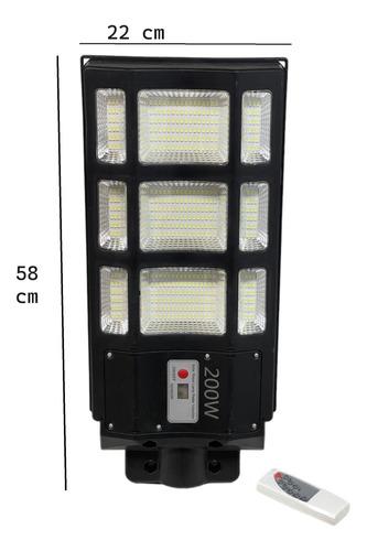 Luminaria Solar Lampara De Calle 200w Sensor De Movimiento