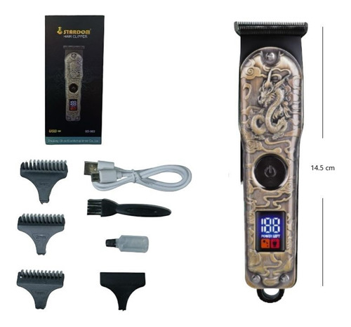 Maquina Afeitar Cabello Profesional Inalámbrica Patillera