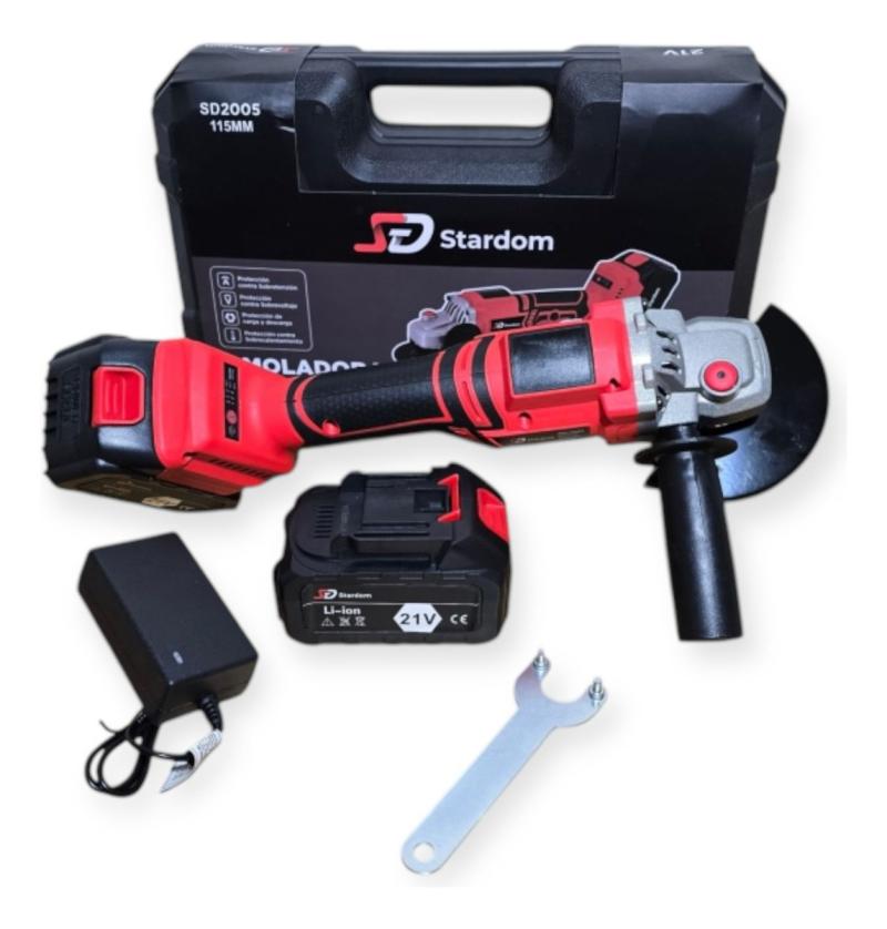 Amoladora Angular Inalambrica 2 Baterias Litio 21v