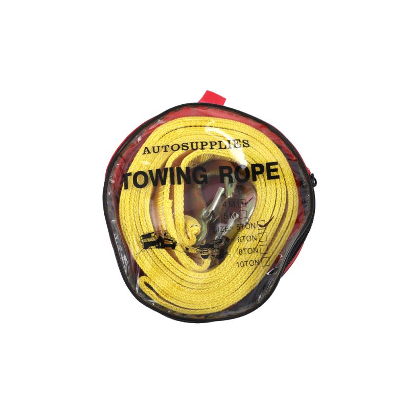 Eslinga De Remolque Plana Soga 4 M Con Ganchos Metalicos